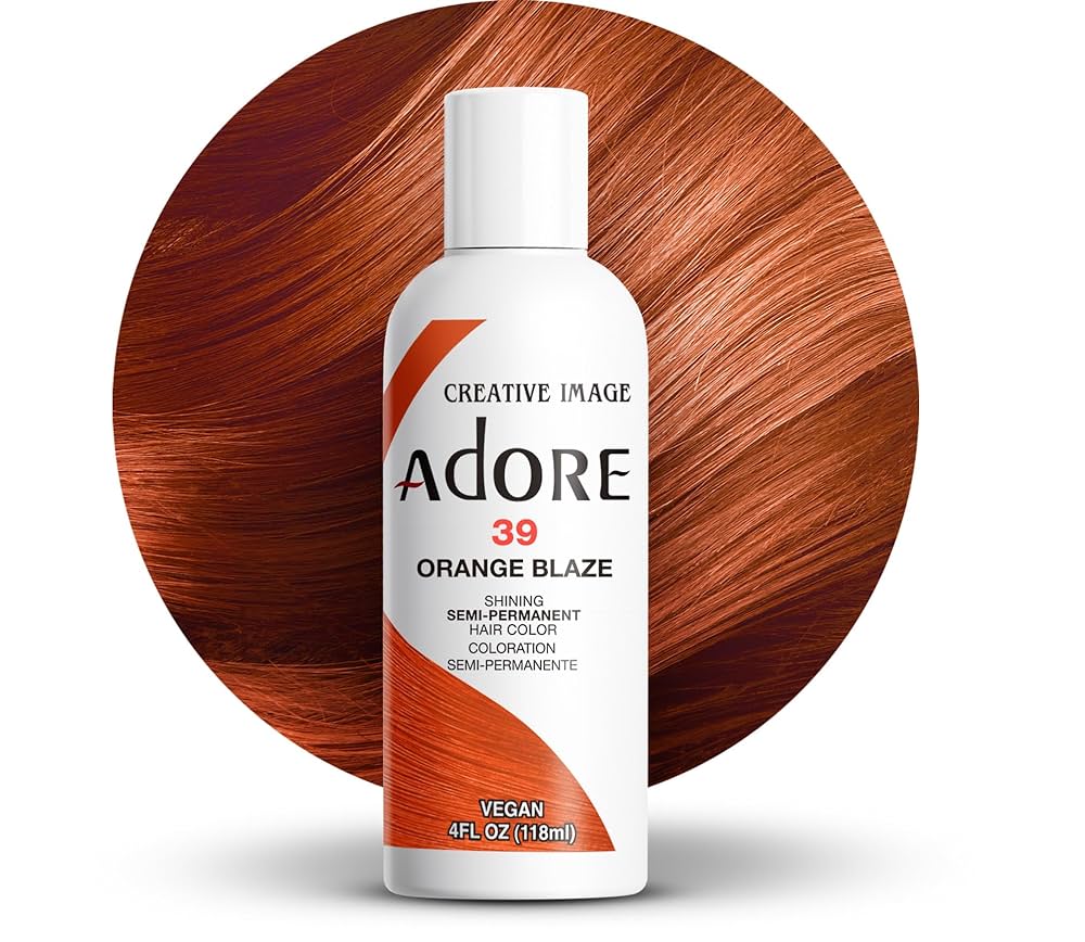 COLORATION SEMI-PERMANENTE ADORE - 39 ORANGE BLAZE 4OZ