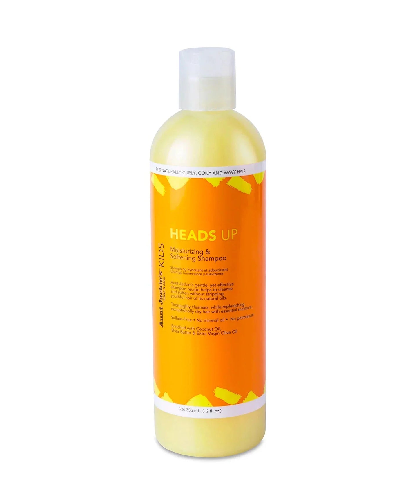AUNT JACKIE'S KIDS HEADS UP Moisturizing & Softening Shampoo 12oz