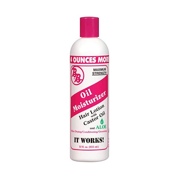 B&B Crème capillaire hydratante à l'huile de ricin et à l'aloès 355 ml