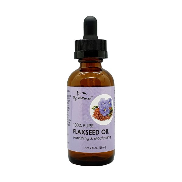 HUILE DE LIN 100% PURE BY NATURES 2 oz