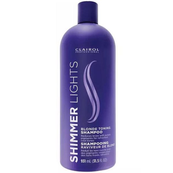 CLAIROL PROFESSIONAL SHIMMER LIGHTS SHAMPOO BLONDE TONIFIANT 935ML