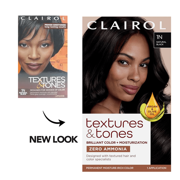 CLAIROL TEXTURES & TONES - 1N NOIR NATUREL