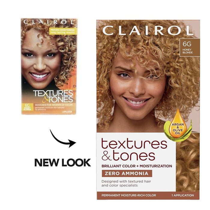CLAIROL TEXTURES & TONES Kit de coloration permanente 6G BLOND MIEL