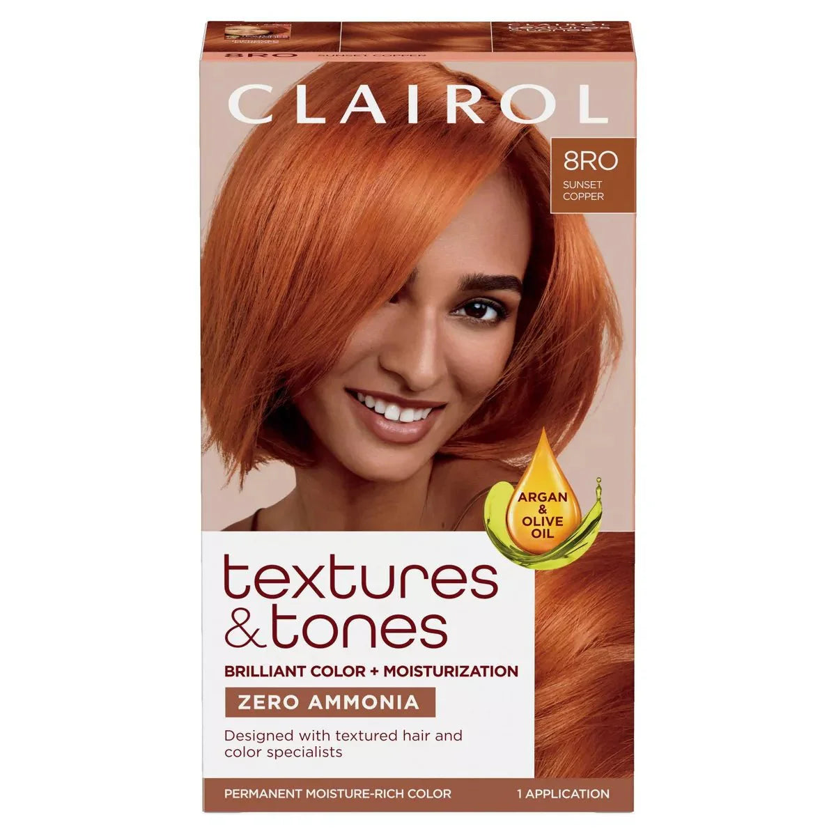 CLAIROL TEXTURES & TONES - 8RO CUIVRE COUCHER DE SOLEIL