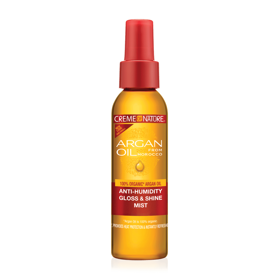 BRUME ANTI-HUMIDITÉ BRILLANCE ET ÉCLAT À L'HUILE D'ARGAN CREME OF NATURE 118ML