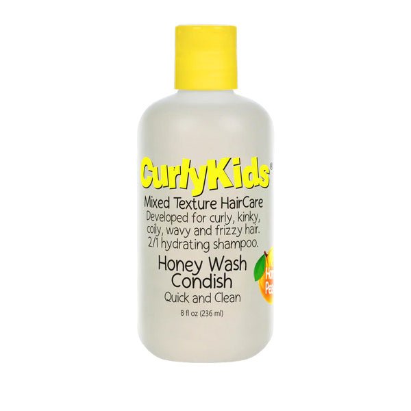CURLY KIDS HONEY WASH CONDISH 2N1 SHAMPOO CURLYKIDS 8oz