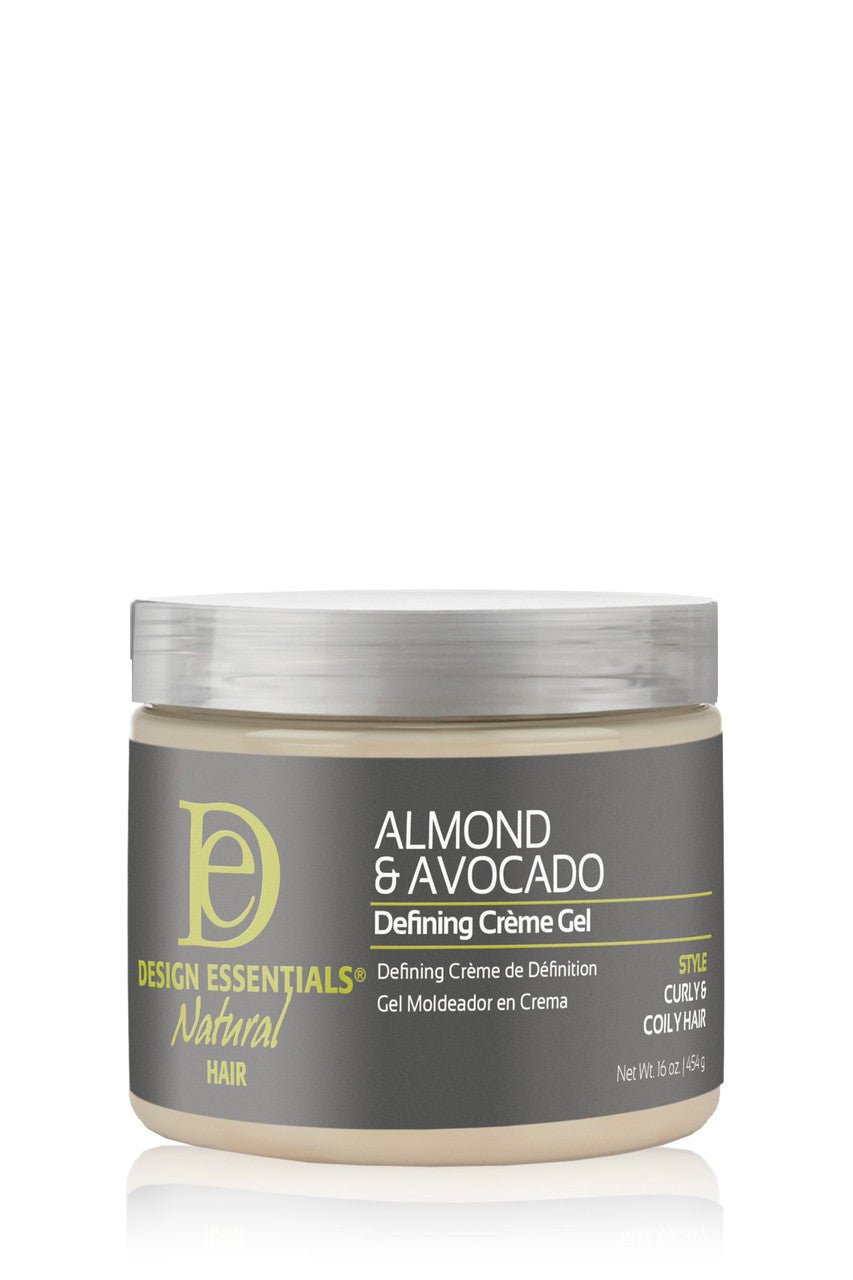 DESIGN ESSENTIALS CRÈME-GEL DÉFINISSANTE AMANDE ET AVOCAT 16OZ
