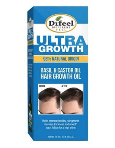 DI FEEL HUILE DE CROISSANCE CAPILLAIRE ULTRA GROWTH BASIL & CASTOR OIL 2.5OZ