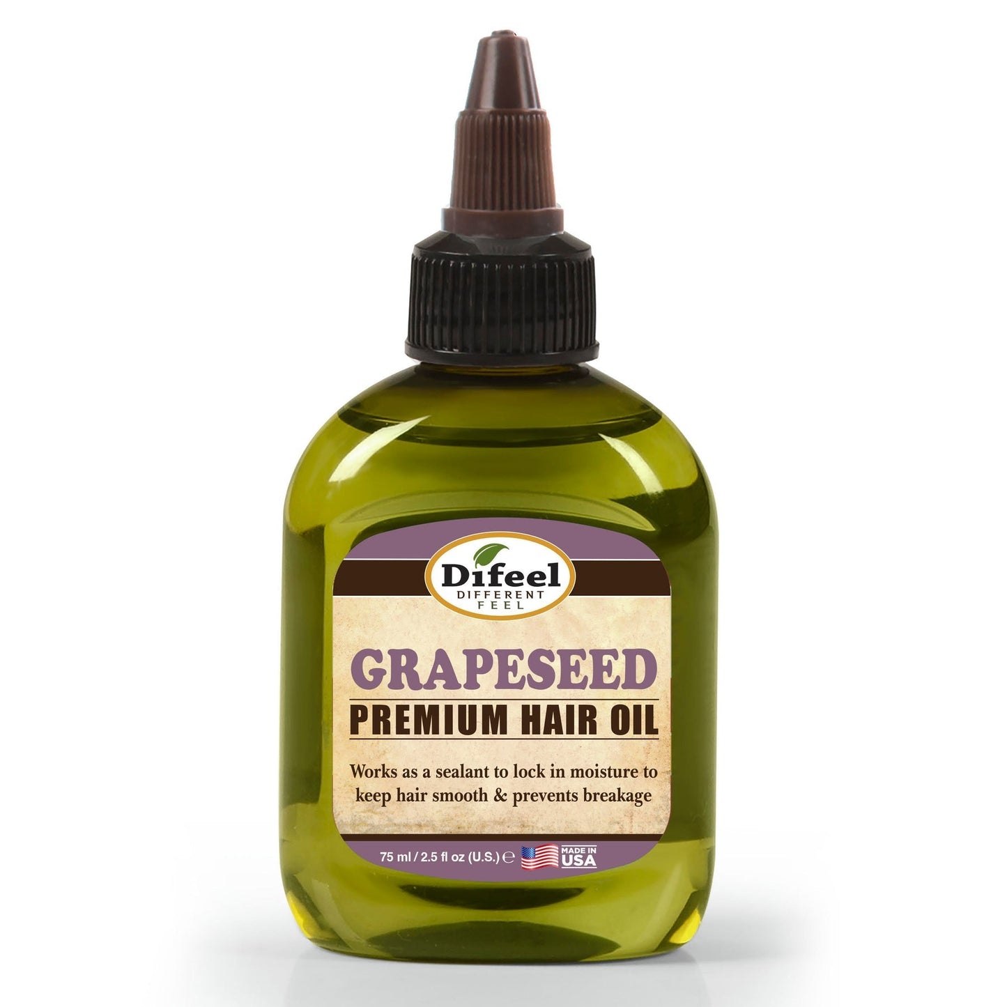 Huile capillaire de pépins de raisin de qualité supérieure DIFEEL 75 ml