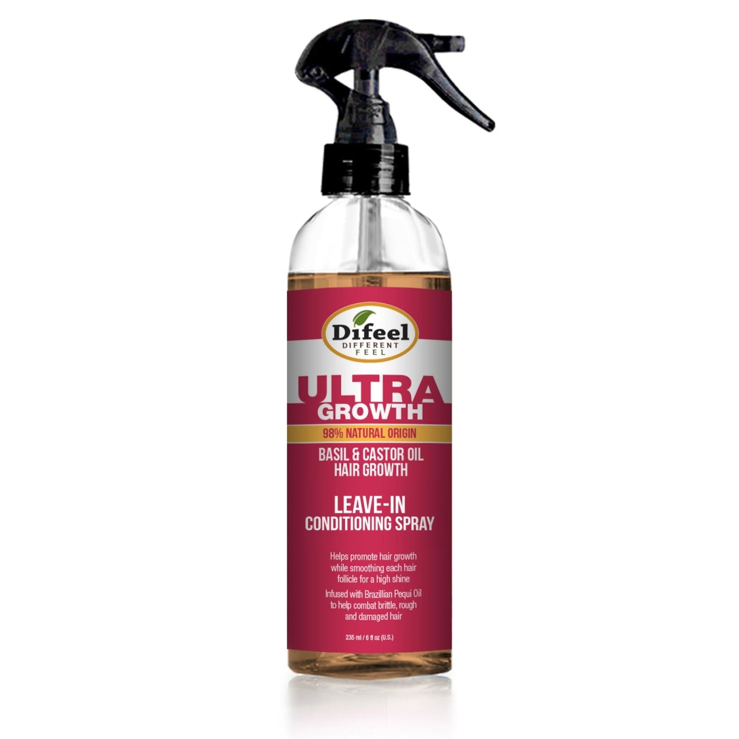 DIFEEL Ultra Croissance Basilic & Huile de Ricin Spray Revitalisant sans Rinçage 6 oz