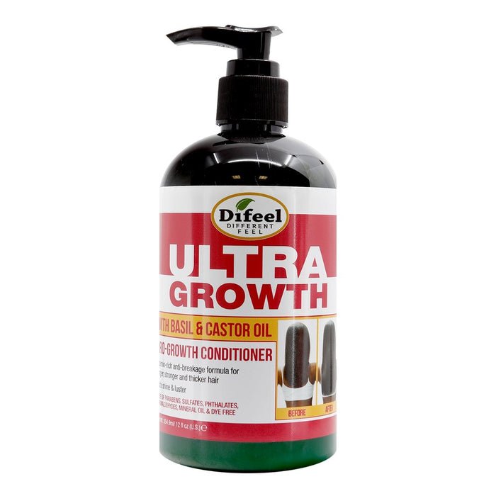 Après-shampoing DIFEEL Ultra Growth au basilic et à l'huile de ricin Pro-Growth 12 oz