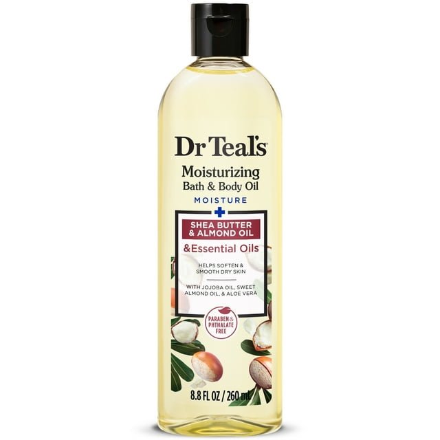 HUILE BAIN ET CORPS AU BEURRE DE KARITÉ DR TEAL'S 8.8OZ