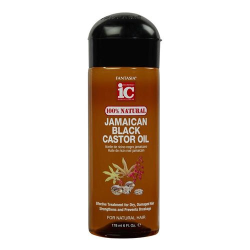 FANTASIA IC Huile de Ricin Noire de Jamaïque 100% Naturelle 6OZ