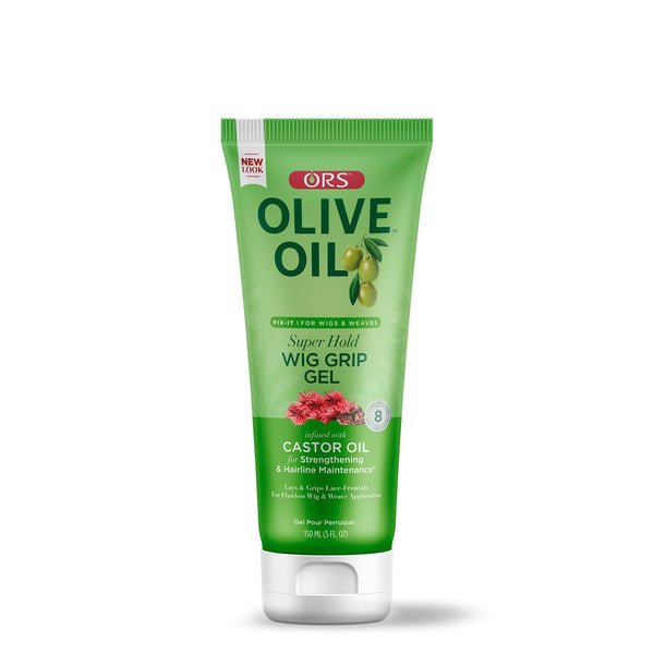 ORS Olive Oil FIX-IT Grip Gel Infused with Castor Oil For Strengthening & Hairline Maintenance Ultra Hold 5.0 oz