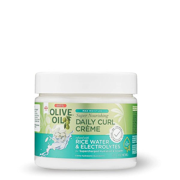 Crème de jour pour les boucles HUILE D'OLIVE ORS AVEC EAU DE RIZ ET ÉLECTROLYTES 227 g