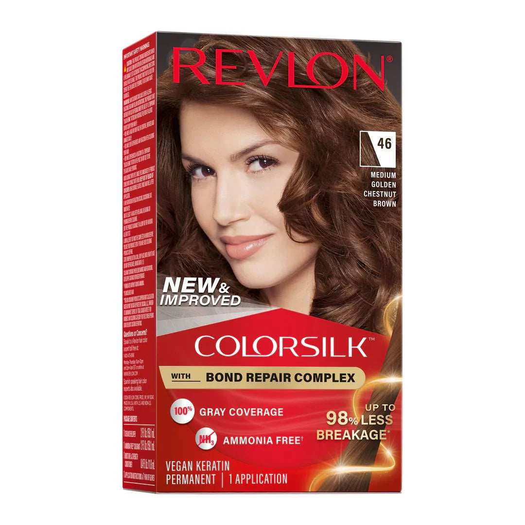 REVLON COLOR SILK BEAUTIFUL COLOR - 46 CHÂTAIN DORÉ MOYEN