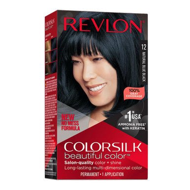REVLON COLORSILK BEAUTIFUL COLOR - 12 NOIR BLEUTÉ NATUREL