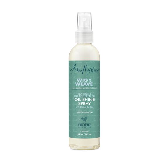 SHEAMOISTURE PERRUQUE & TISSAGE HUILE DE THÉIER ET DE GRAINES DE BOURRACHE VAPORISATEUR BRILLANCE 237ML
