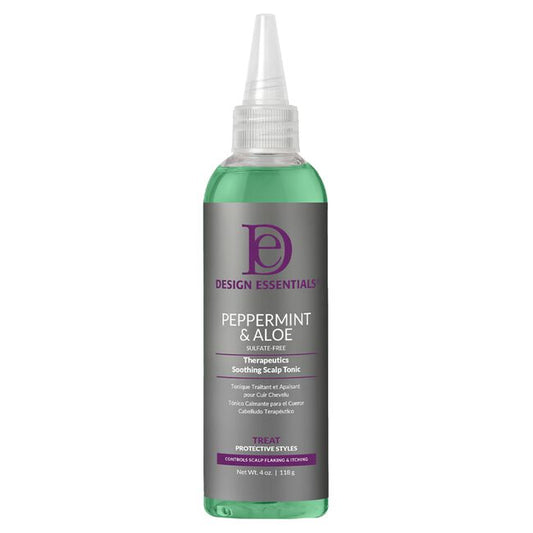 DESIGN ESSENTIALS TONIQUE APAISANT CUIR CHEVELU À LA MENTHE POIVRÉE ET À L'ALOE VERA 118ML