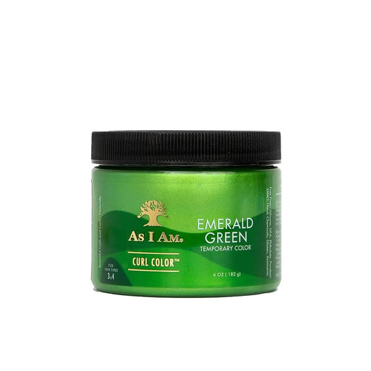 AS I AM COULEUR TEMPORAIRE BOUCLES - VERT ÉMERAUDE 177ML