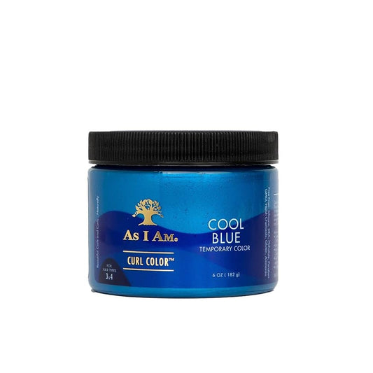 COLORATION TEMPORAIRE POUR CHEVEUX AS I AM - BLEU FROID 177 ML