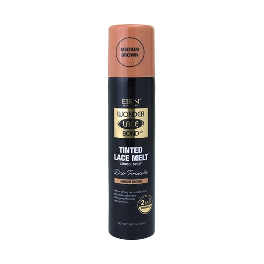 EBIN NEW YORK WONDER BOND TEINTÉ POUR DENTELLE EN SPRAY – BRUN MOYEN 3.38OZ