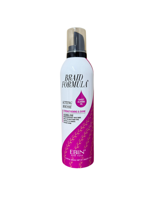EBIN NEW YORK MOUSSE COIFFANTE FORMULE TRESSES À L'HUILE D'AMANDE DOUCE 330G