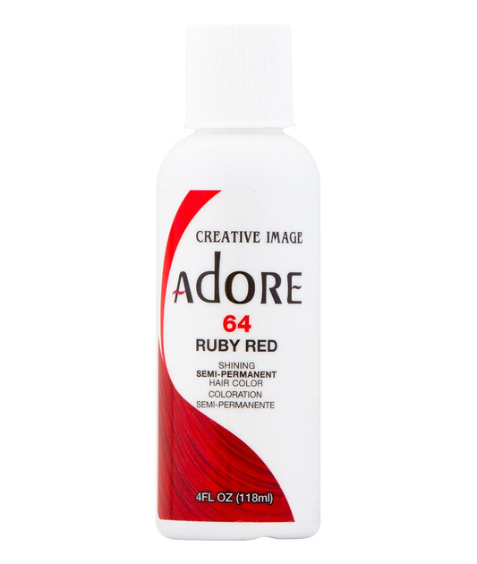 ADORE SEMI-PERMANENT HAIR COLOR - 64 RUBY RED 4OZ