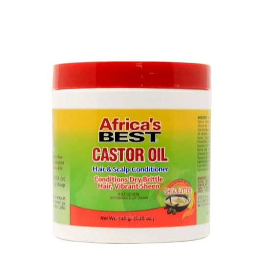 APRÈS-SHAMPOOING HUILE DE RICIN POUR CHEVEUX ET CUIR CHEVELU AFRICA'S BEST 149g