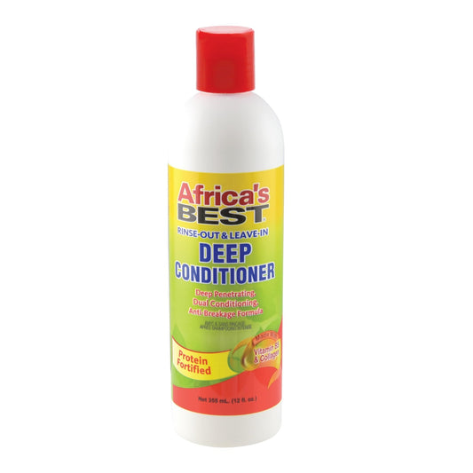 AFRICA'S BEST RINSEOUT & LEAVEIN DEEP CONDITIONER 12OZ
