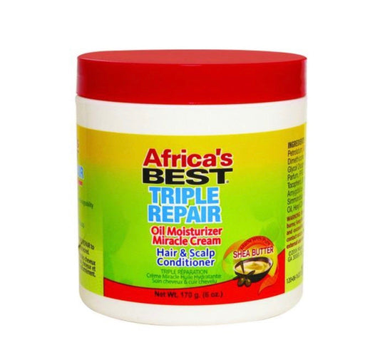 AFRICA'S BEST TRIPLEREPAIR HUILE CRÈME MIRACLE HYDRATANTE 6OZ