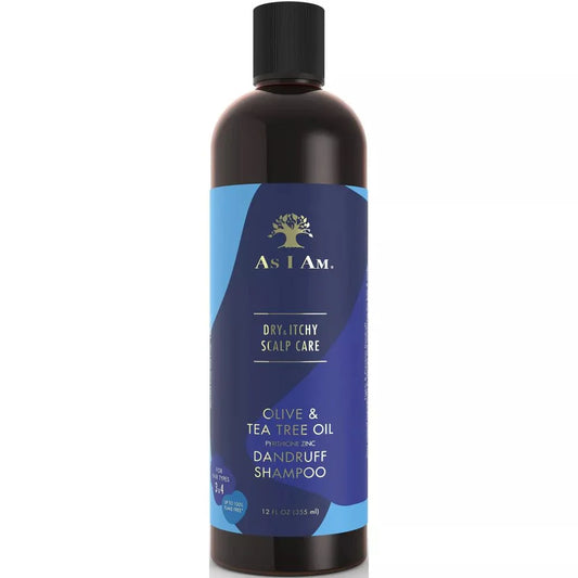 AS I AM SOIN CUIR CHEVELU SEC ET IRRITÉ SHAMPOOING ANTI-PELLICULAIRE 355ML