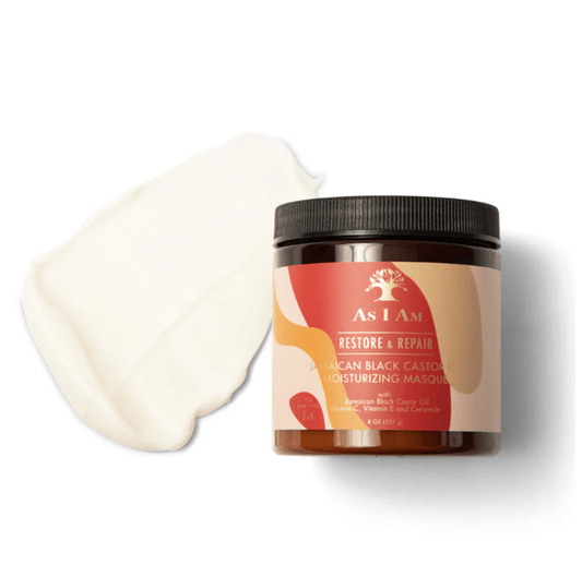 AS I AM RESTORE & REPAIR MASQUE HYDRATANT À L'HUILE DE RICIN NOIRE JAMAÏCAINE 227 g