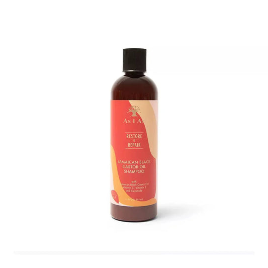 AS I AM RESTORE & REPAIR SHAMPOO À L'HUILE DE RICIN NOIRE DE LA JAMAÏQUE 355 ml
