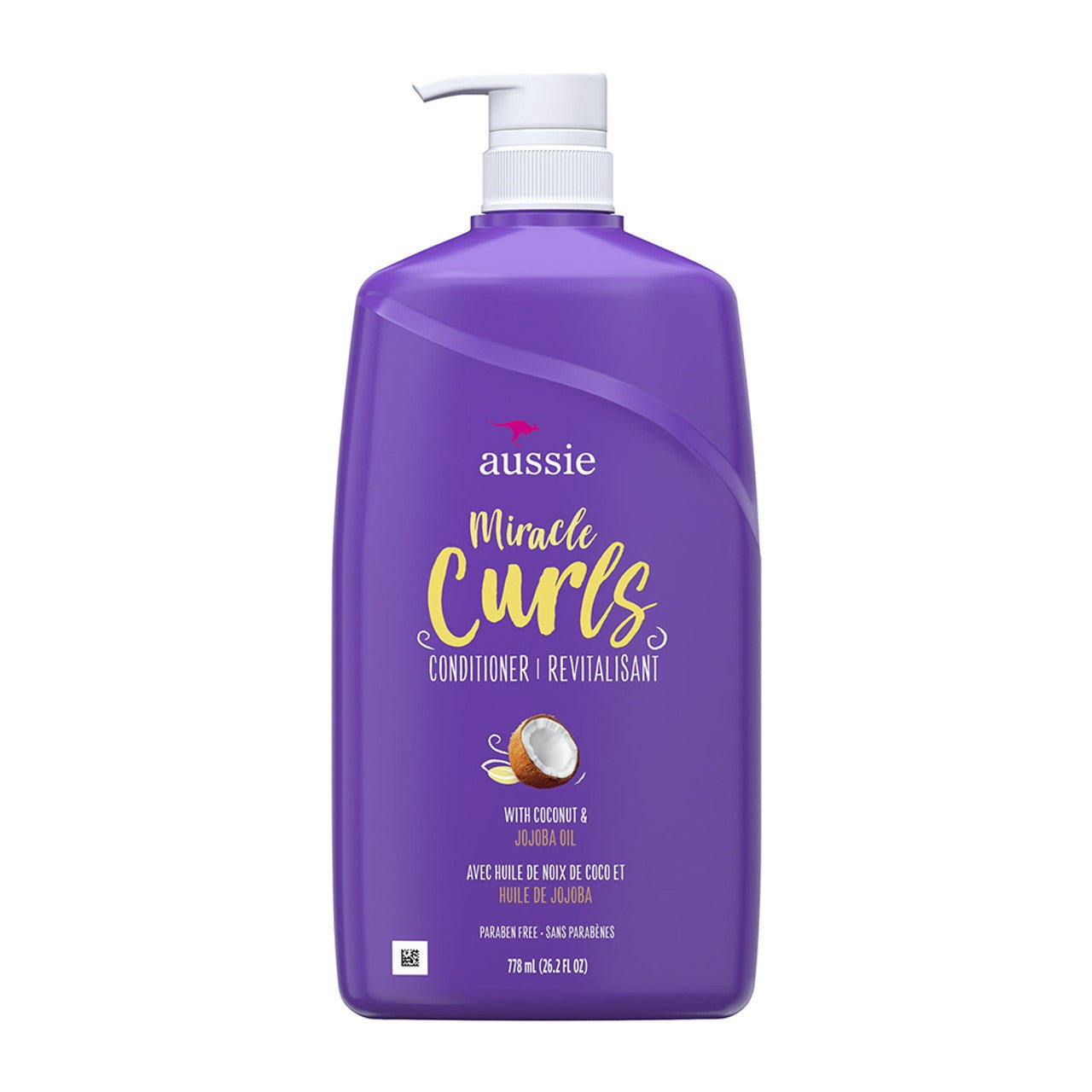 APRÈS-SHAMPOOING HUILE DE COCO ET DE JOJOBA MIRACLE CURLS AUSSIE 26.2