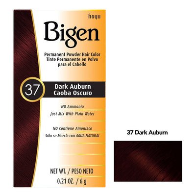 BIGEN TEINTURE CHEVEUX POUDRE PERMANENTE 37 - AUBURN FONCÉ