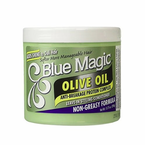 Revitalisant sans rinçage à l'huile d'olive Blue Magic 390 g
