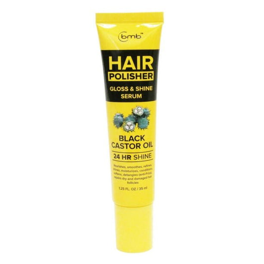BMB HAIR POLISHER BLACK CASTOR OIL GLOSS & SHINE SERUM 1.25OZ