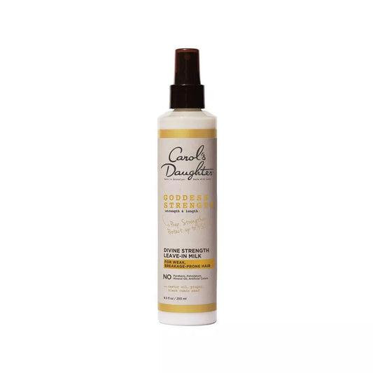Carol's Daughter Goddess Strength Lait Démêlant sans Rinçage à l'Huile de Ricin pour Cheveux Cassants - 250 ml