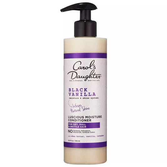 CAROL'S DAUGHTERS Black Vanilla Moisture & Shine Hydrating Hair Conditioner with Shea Butter for Dry Hair 12OZ