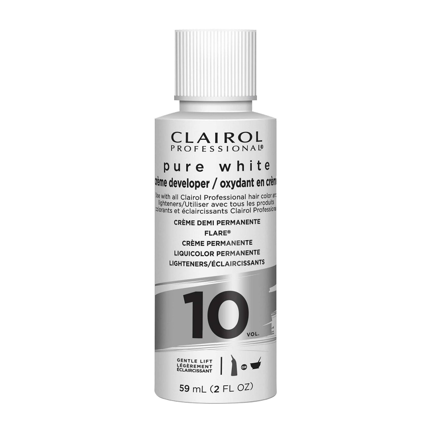 CLAIROL PROFESSIONAL PURE WHITE RÉVÉLATEUR EN CRÈME 10 VOL. 2OZ