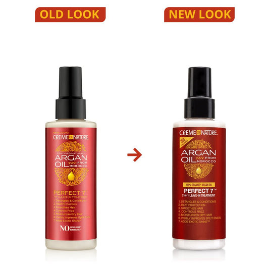 CREAM OF NATURE ARGAN OIL PERFECT 7™ 7-IN-1 LEAVE IN TREATMENT 4.23oz