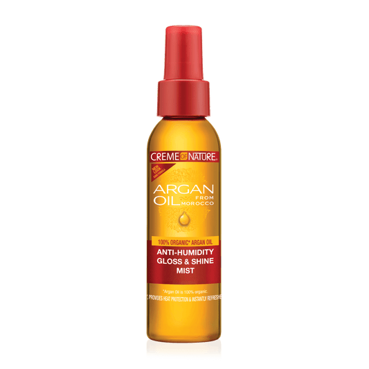 BRUME ANTI-HUMIDITÉ BRILLANCE ET ÉCLAT À L'HUILE D'ARGAN CREME OF NATURE 118ML