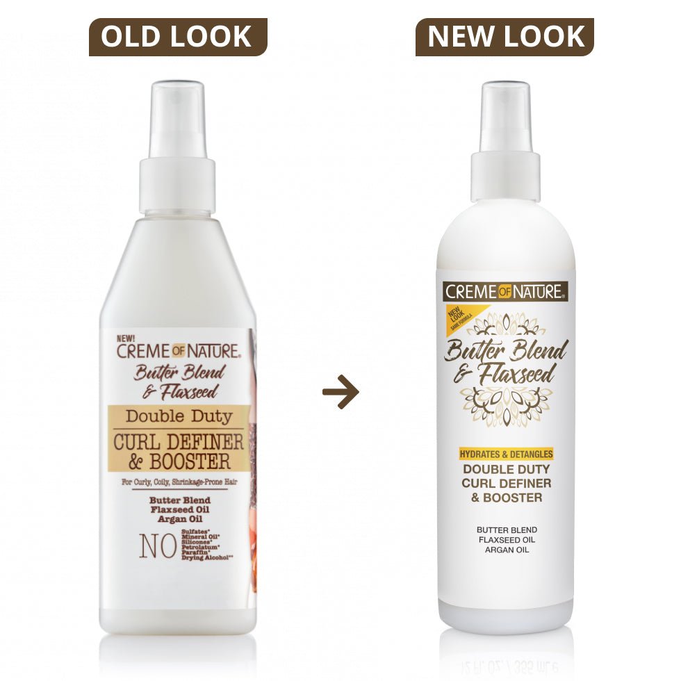 Crème Of Nature Beurre et Graines de Lin Double Action Définisseur et Activateur de Boucles 340 g