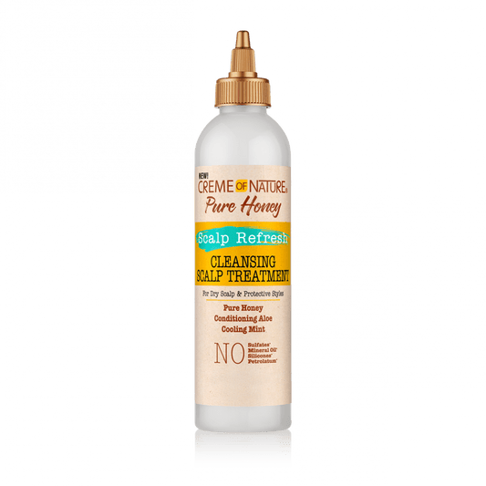 Creme of Nature® PURE HONEY Soin Nettoyant Rafraîchissant pour le Cuir Chevelu 236ml