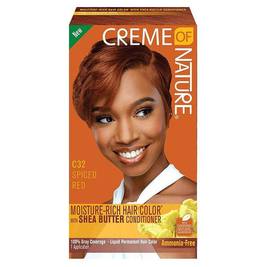 CREME OF NATURE COLORATION CHEVEUX RICHE EN HYDRATATION - C32 ROUX ÉPICÉ