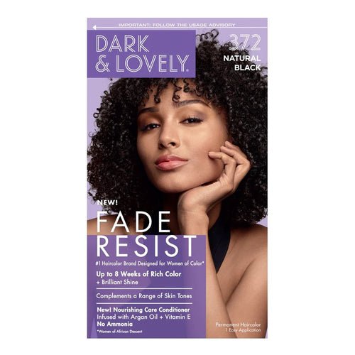 DARK & LOVELY FADE RESIST COLOR KIT NATURAL BLACK - 372