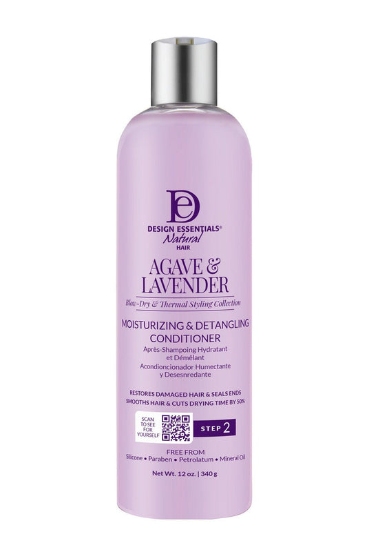DESIGN ESSENTIALS Agave & Lavender Moisturizing & Detangling Conditioner 12OZ