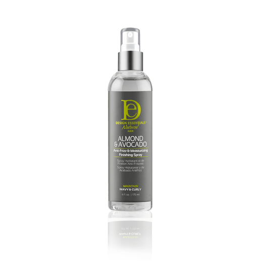 DESIGN ESSENTIALS VAPORISATEUR DE FINITION ANTI-FRISOTTIS ET HYDRATANT AMANDE & AVOCAT 6OZ