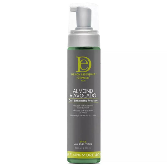 MOUSSE EXHAUSTEUR DE BOUCLES AMANDE ET AVOCAT DESIGN ESSENTIALS 10OZ